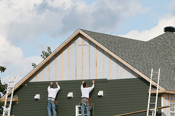 Professional Siding Replacement technician working in Sandy Hook, VA